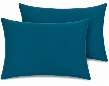 180 Thread Count Percale Pillow Cases Pair – Luxury Easy Care Bedding | Night Zone