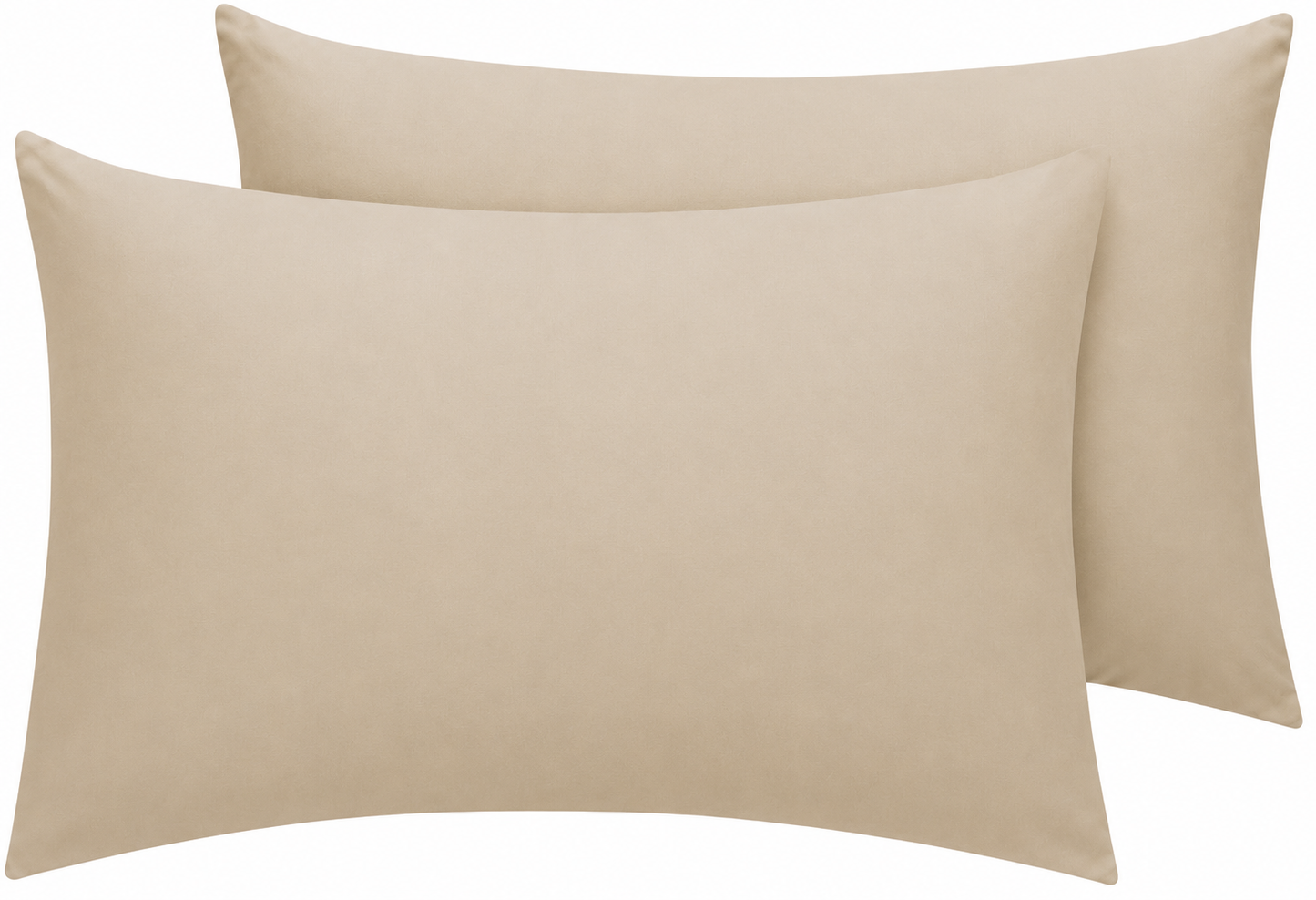 Housewife Polycotton Pillowcases Pair – Luxury Plain Dyed Easy Care Bedding | Night Zone