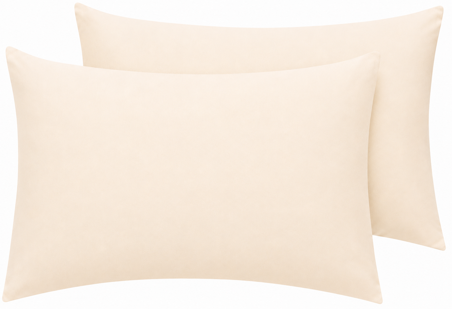 Housewife Polycotton Pillowcases Pair – Luxury Plain Dyed Easy Care Bedding | Night Zone