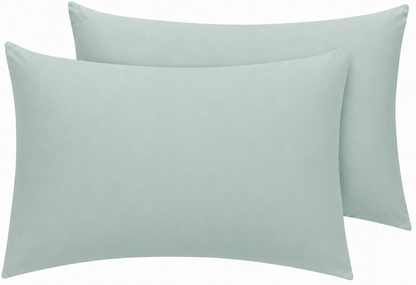 Housewife Polycotton Pillowcases Pair – Luxury Plain Dyed Easy Care Bedding | Night Zone