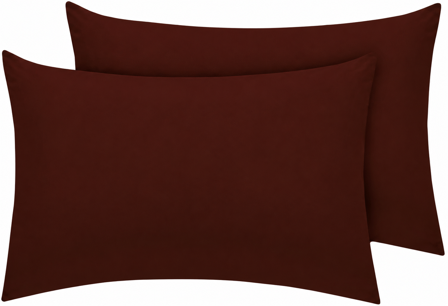 Housewife Polycotton Pillowcases Pair – Luxury Plain Dyed Easy Care Bedding | Night Zone