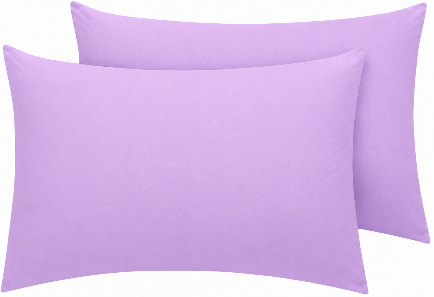 Housewife Polycotton Pillowcases Pair – Luxury Plain Dyed Easy Care Bedding | Night Zone