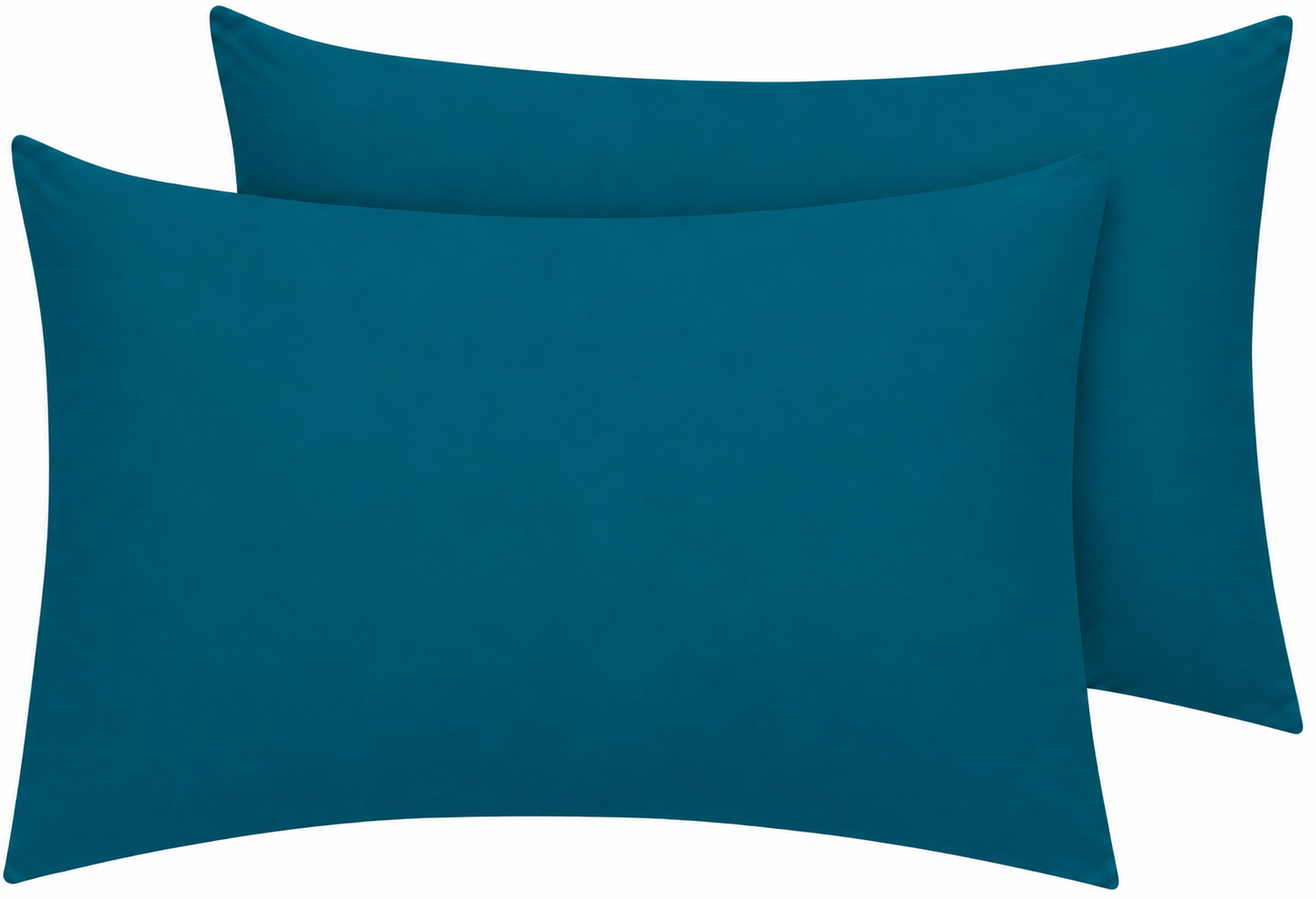Housewife Polycotton Pillowcases Pair – Luxury Plain Dyed Easy Care Bedding | Night Zone