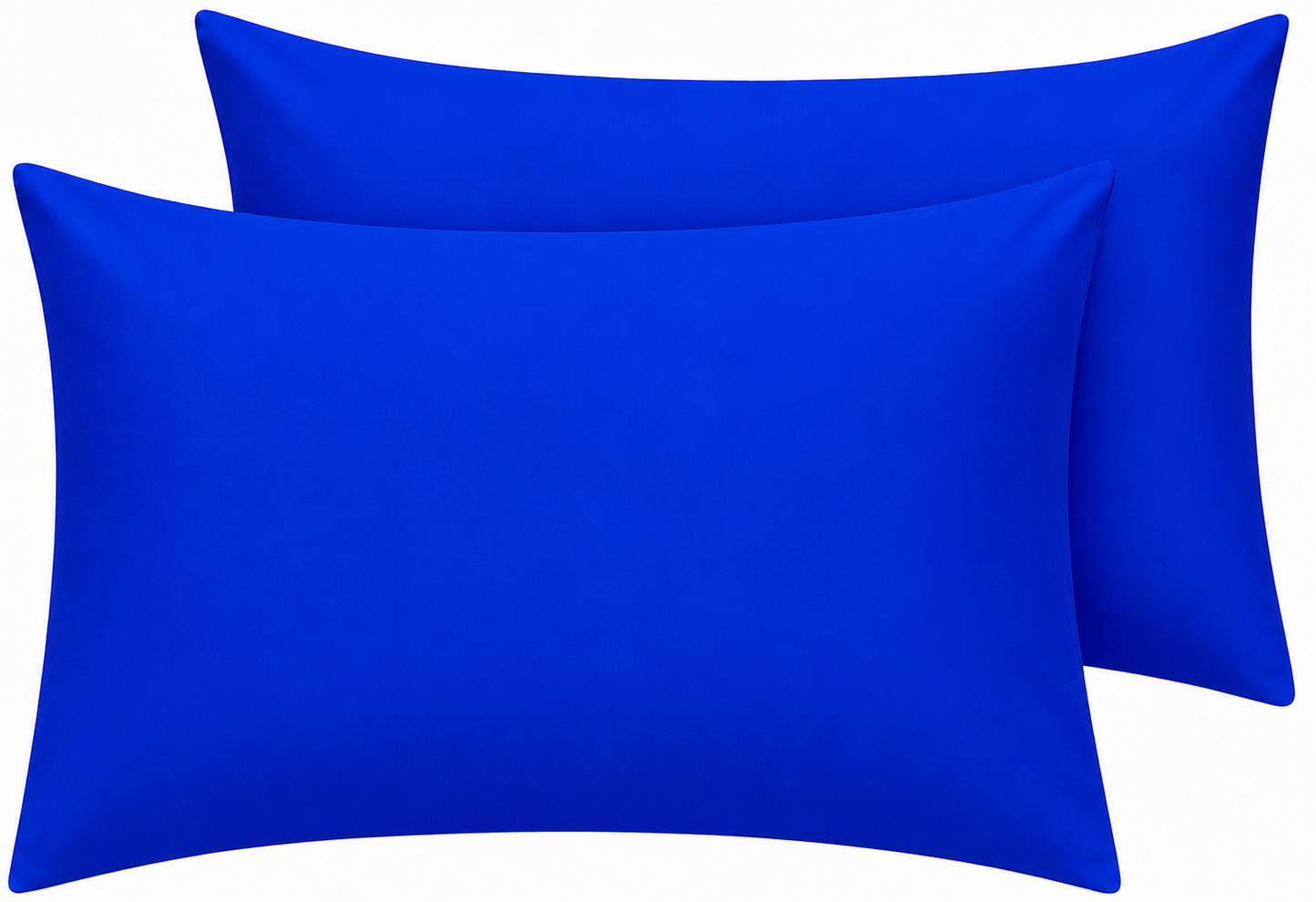 Housewife Polycotton Pillowcases Pair – Luxury Plain Dyed Easy Care Bedding | Night Zone