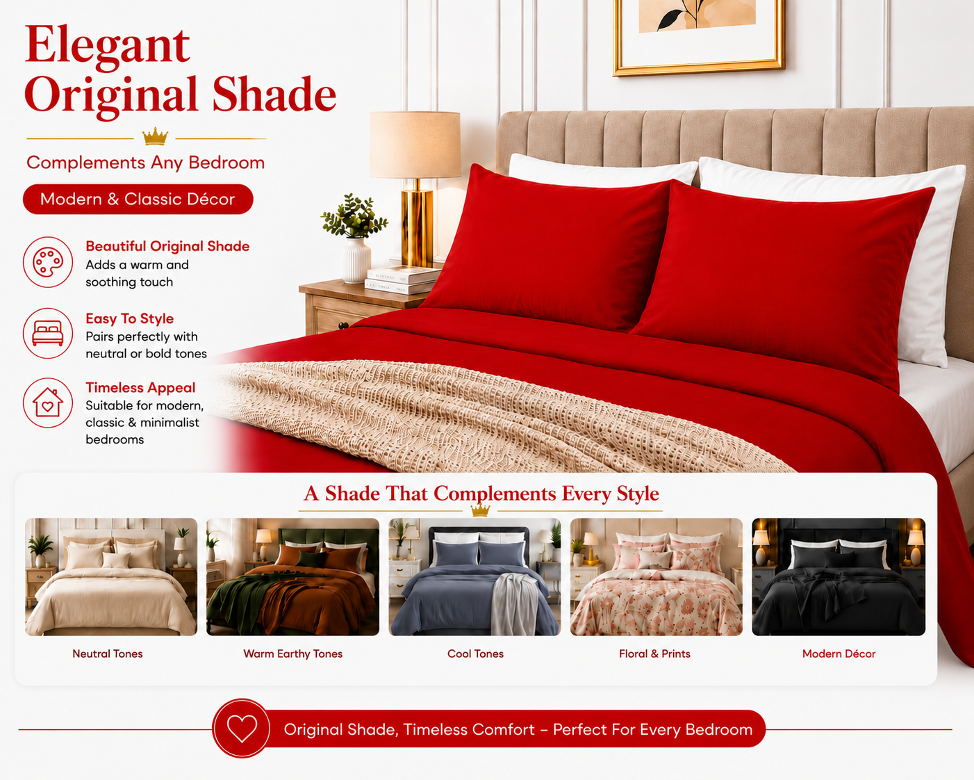 Housewife Polycotton Pillowcases Pair – Luxury Plain Dyed Easy Care Bedding | Night Zone