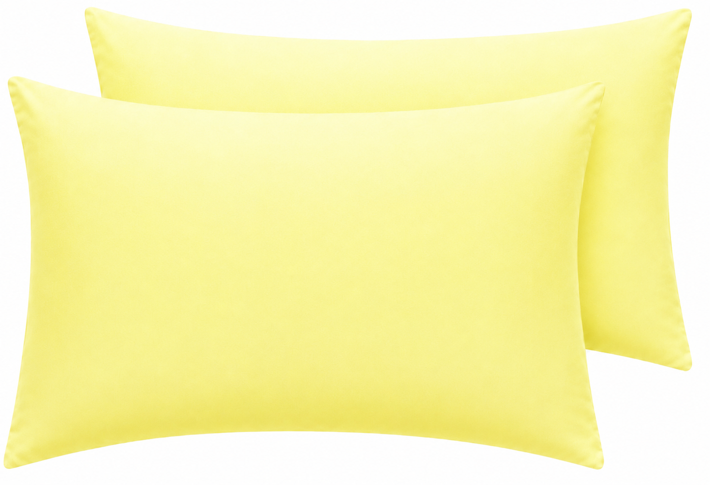 Housewife Polycotton Pillowcases Pair – Luxury Plain Dyed Easy Care Bedding | Night Zone
