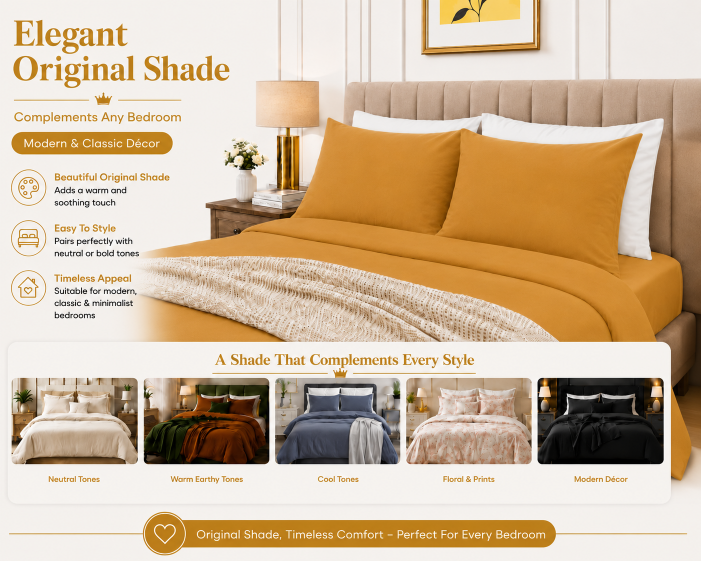 Housewife Polycotton Pillowcases Pair – Luxury Plain Dyed Easy Care Bedding | Night Zone