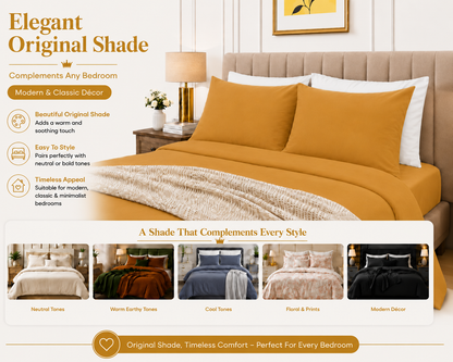 Housewife Polycotton Pillowcases Pair – Luxury Plain Dyed Easy Care Bedding | Night Zone