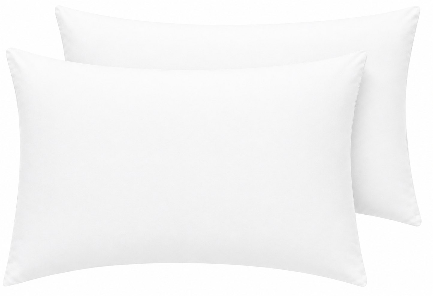Housewife Polycotton Pillowcases Pair – Luxury Plain Dyed Easy Care Bedding | Night Zone