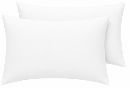 Housewife Polycotton Pillowcases Pair – Luxury Plain Dyed Easy Care Bedding | Night Zone