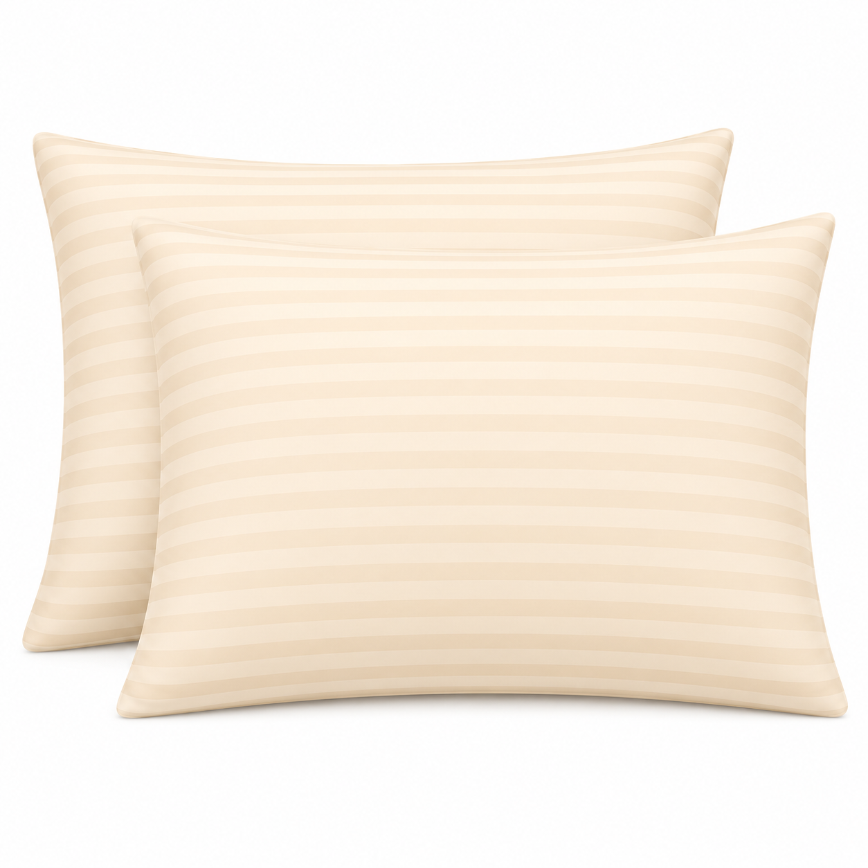 250 Thread Count Stripe Pillowcase Set – 100% Cotton Hotel Quality Bedding | Night Zone