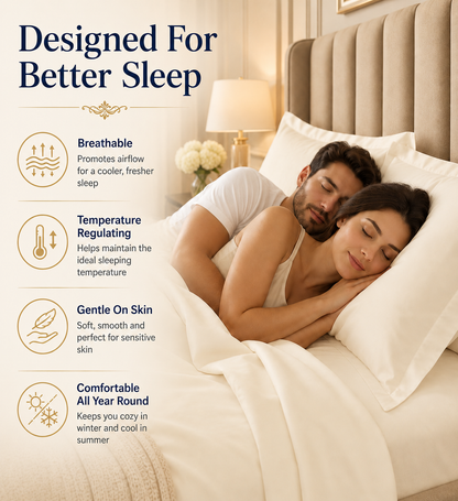400 Thread Count Egyptian Cotton Pillow Case – Luxury Hotel Quality Bedding | Night Zone