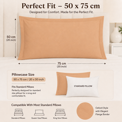 200 Thread Count Egyptian Cotton Pillowcases Pair – Hotel Quality Bedding | Night Zone