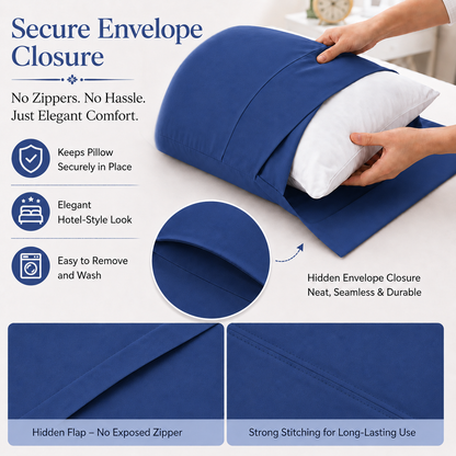200 Thread Count Egyptian Cotton Pillowcases Pair – Hotel Quality Bedding | Night Zone