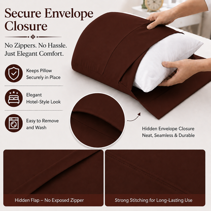 200 Thread Count Egyptian Cotton Pillowcases Pair – Hotel Quality Bedding | Night Zone