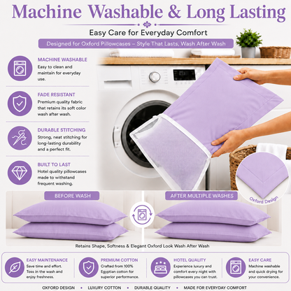 200 Thread Count Egyptian Cotton Pillowcases Pair – Hotel Quality Bedding | Night Zone