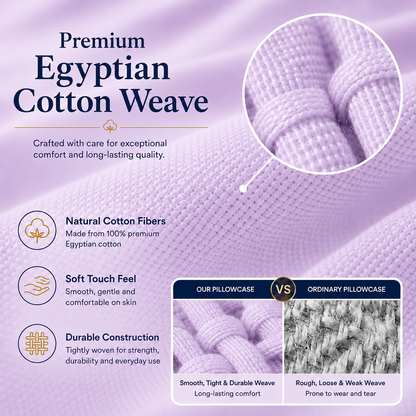 200 Thread Count Egyptian Cotton Pillowcases Pair – Hotel Quality Bedding | Night Zone