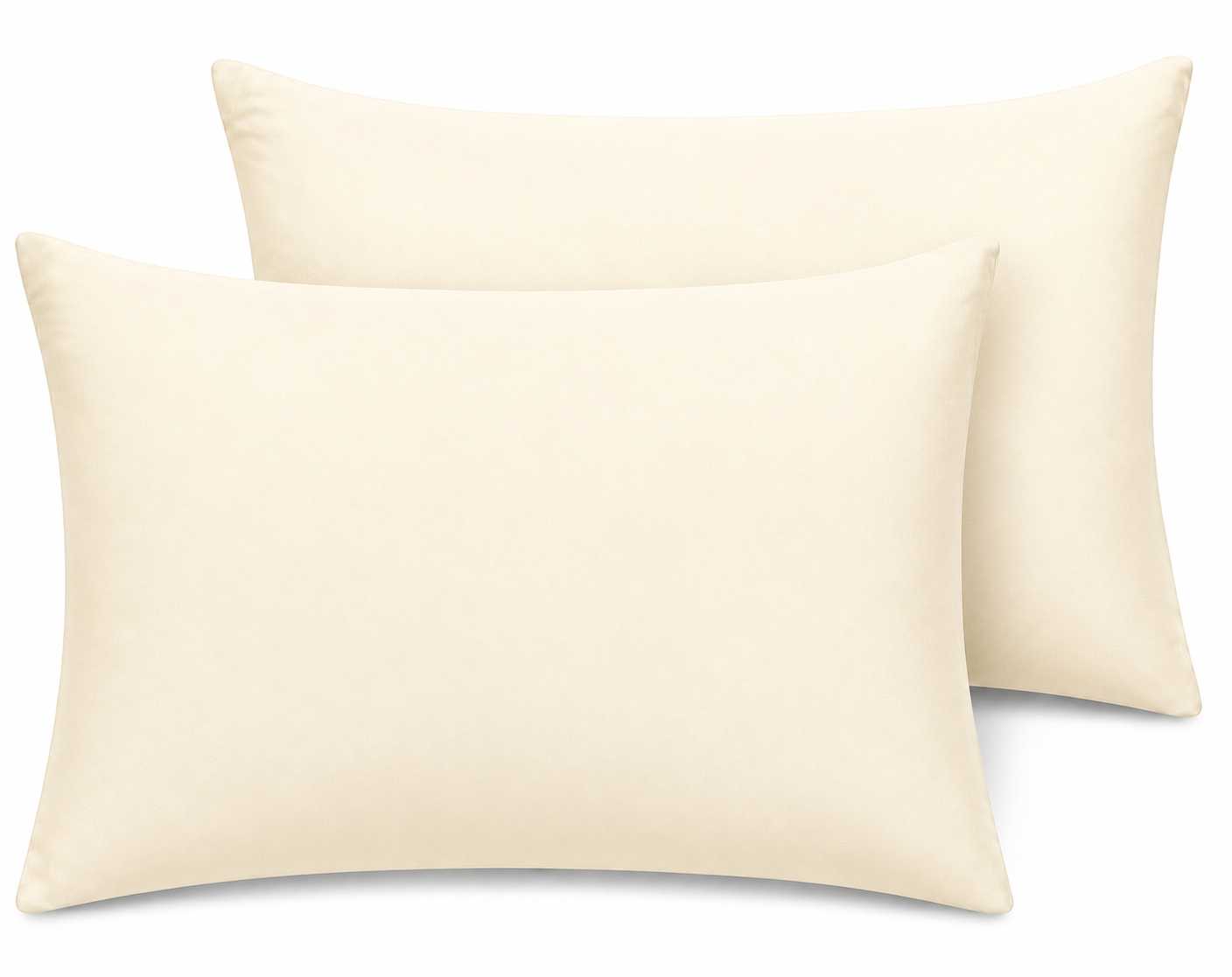 180 Thread Count Percale Pillow Cases Pair – Luxury Easy Care Bedding | Night Zone
