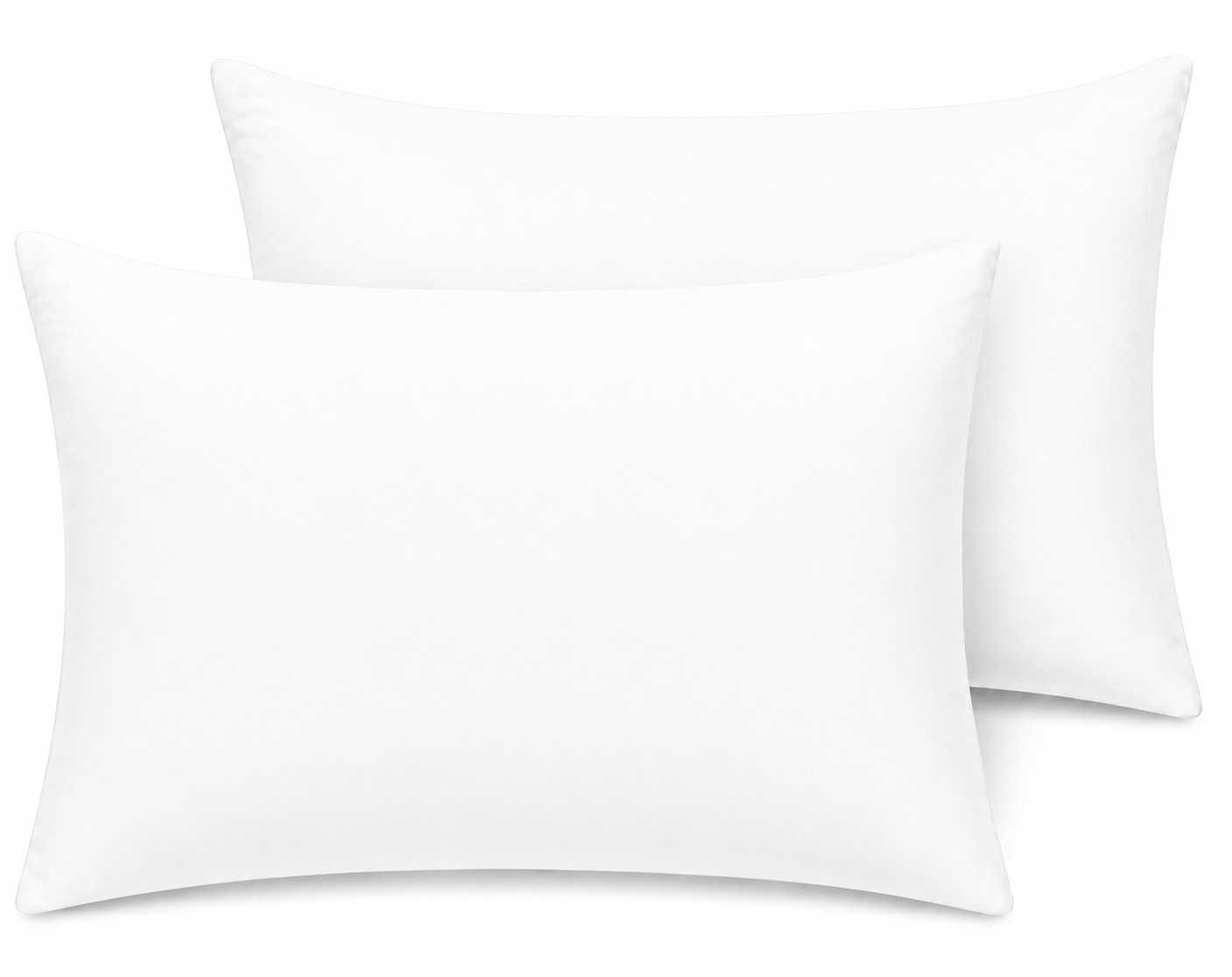 180 Thread Count Percale Pillow Cases Pair – Luxury Easy Care Bedding | Night Zone