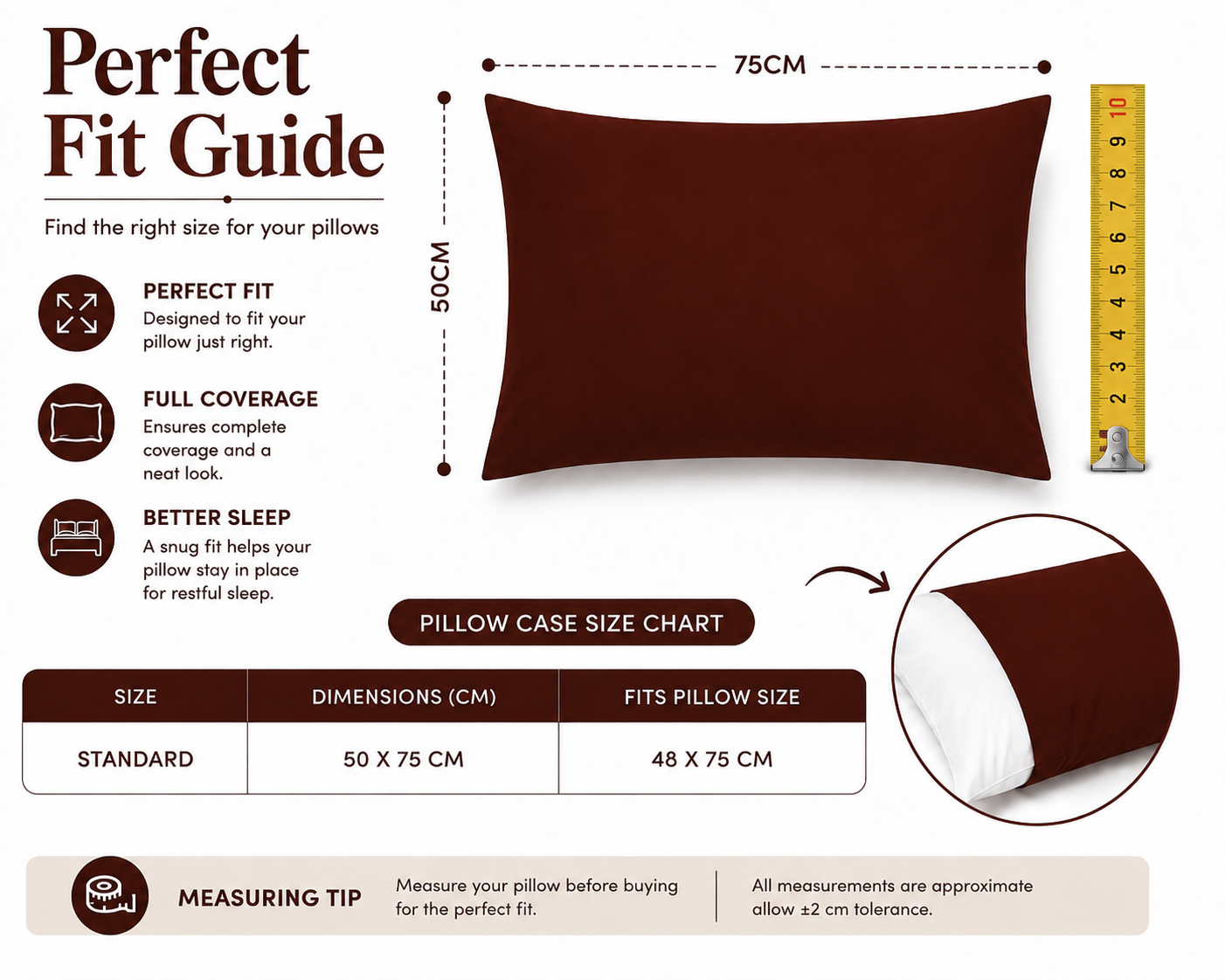 180 Thread Count Percale Pillow Cases Pair – Luxury Easy Care Bedding | Night Zone