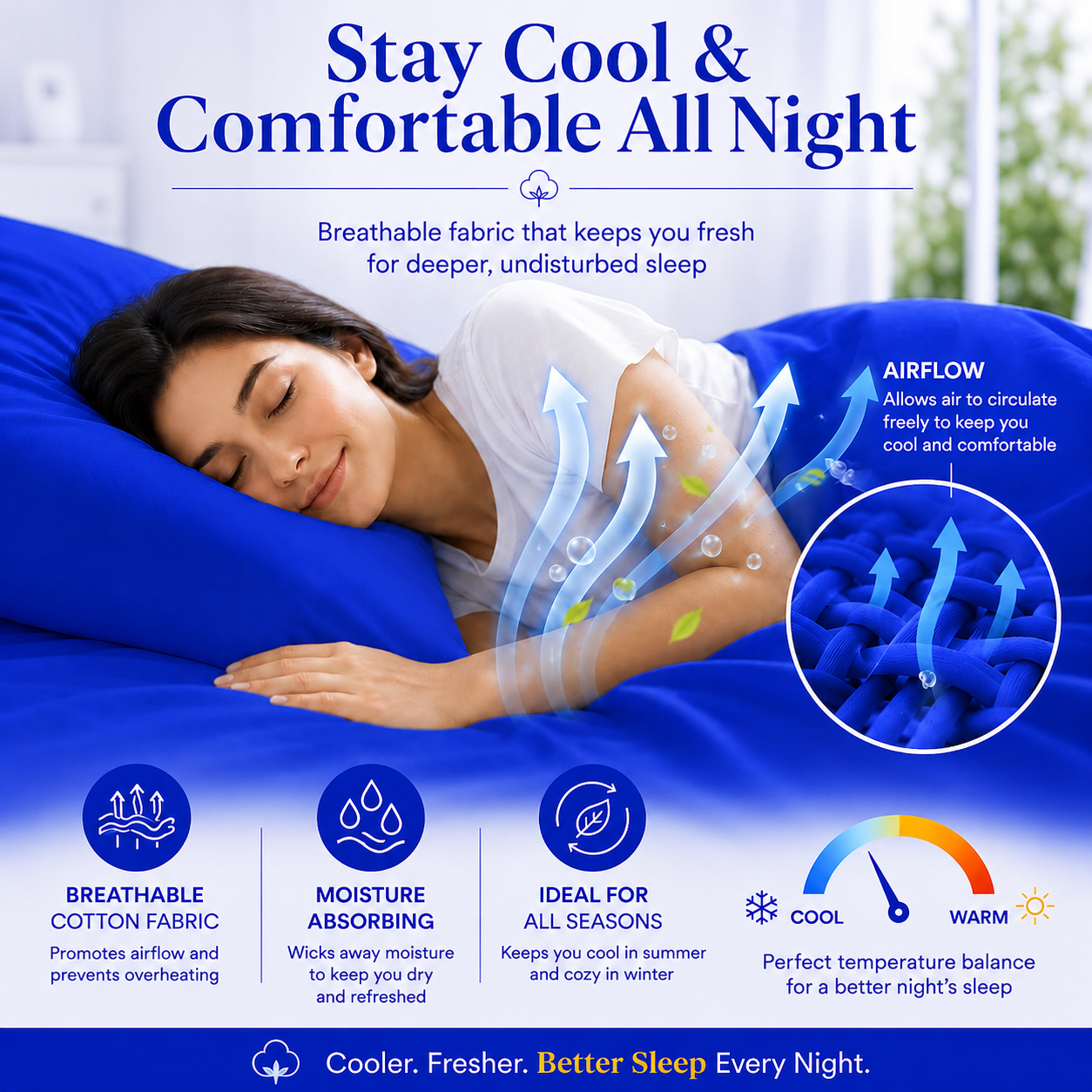 200 Thread Count Egyptian Cotton Pillowcases Pair – Hotel Quality Bedding | Night Zone