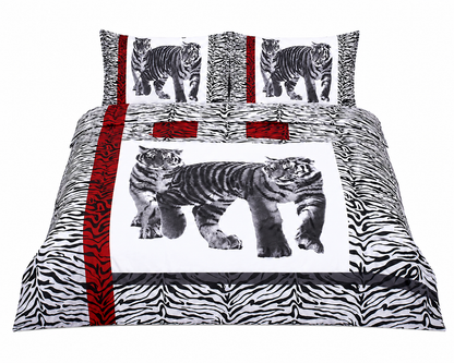 3D Animal Effect Duvet Cover Set – Animal Print Polycotton Bedding | Night Zone