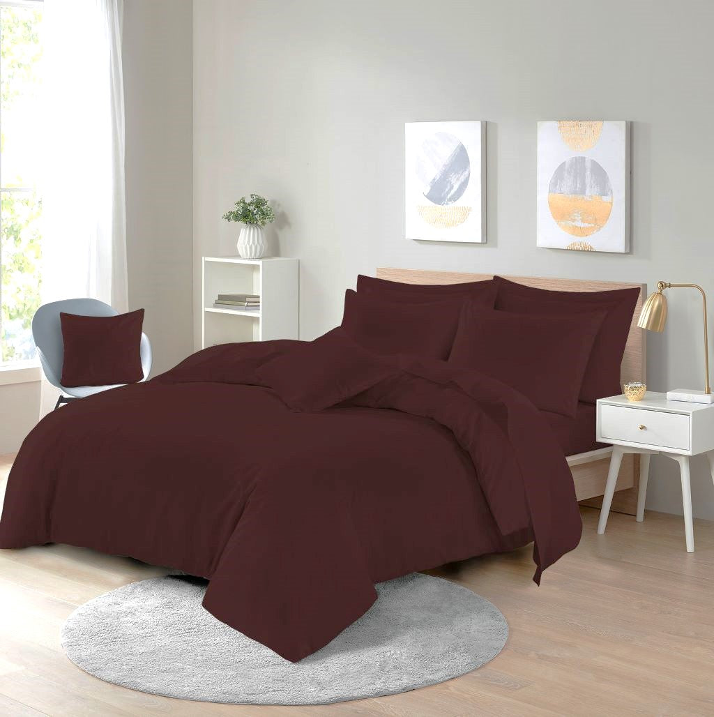 Polycotton Duvet Cover Set – Plain Dyed Easy Care Bedding | Night Zone