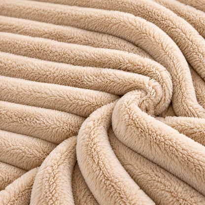 Night Zone Chunky Super Soft Duvet Cover Set - Beige