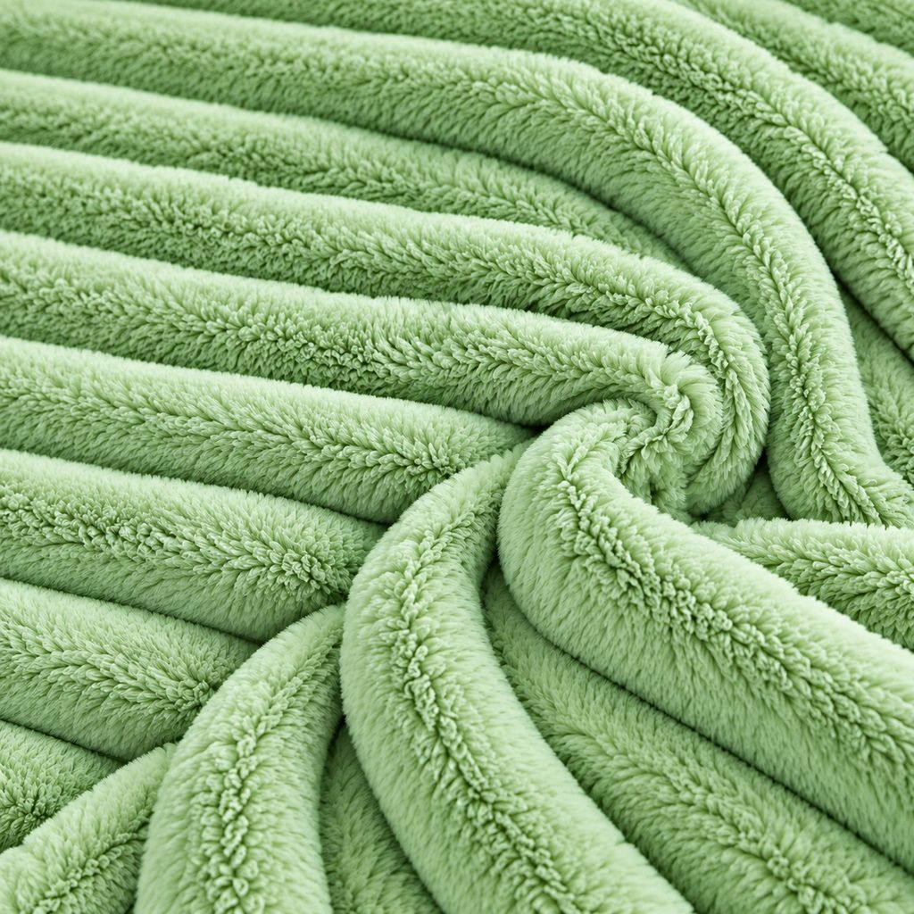 Night Zone Chunky Super Soft Duvet Cover Set - Sage
