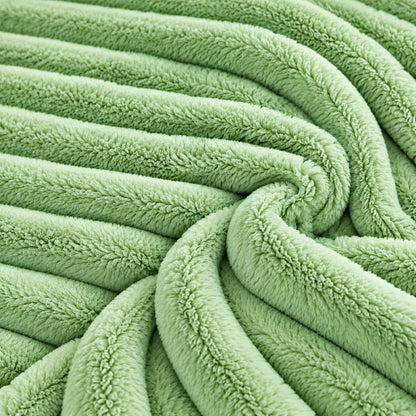 Night Zone Chunky Super Soft Duvet Cover Set - Sage