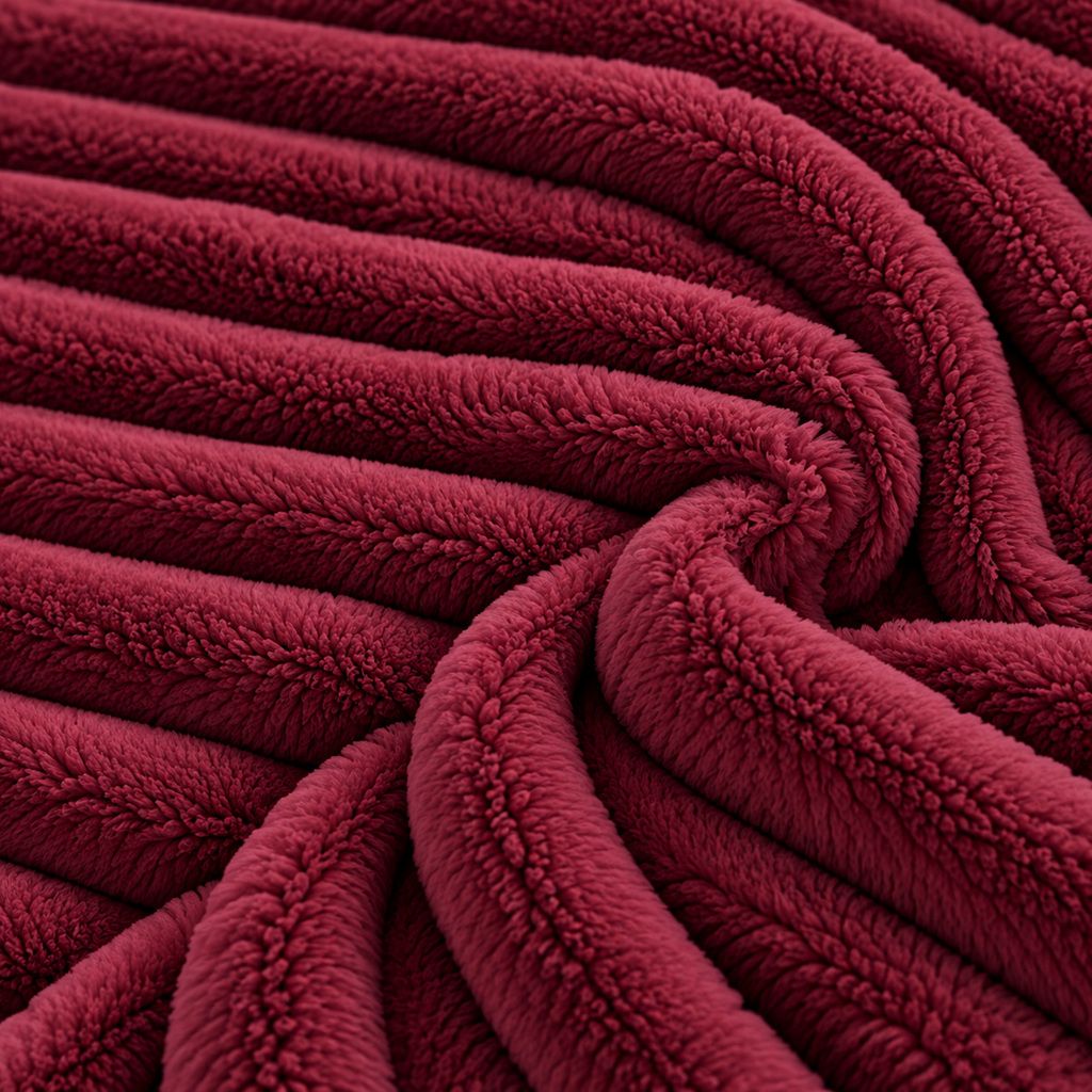 Night Zone Chunky Super Soft Duvet Cover Set - Wine