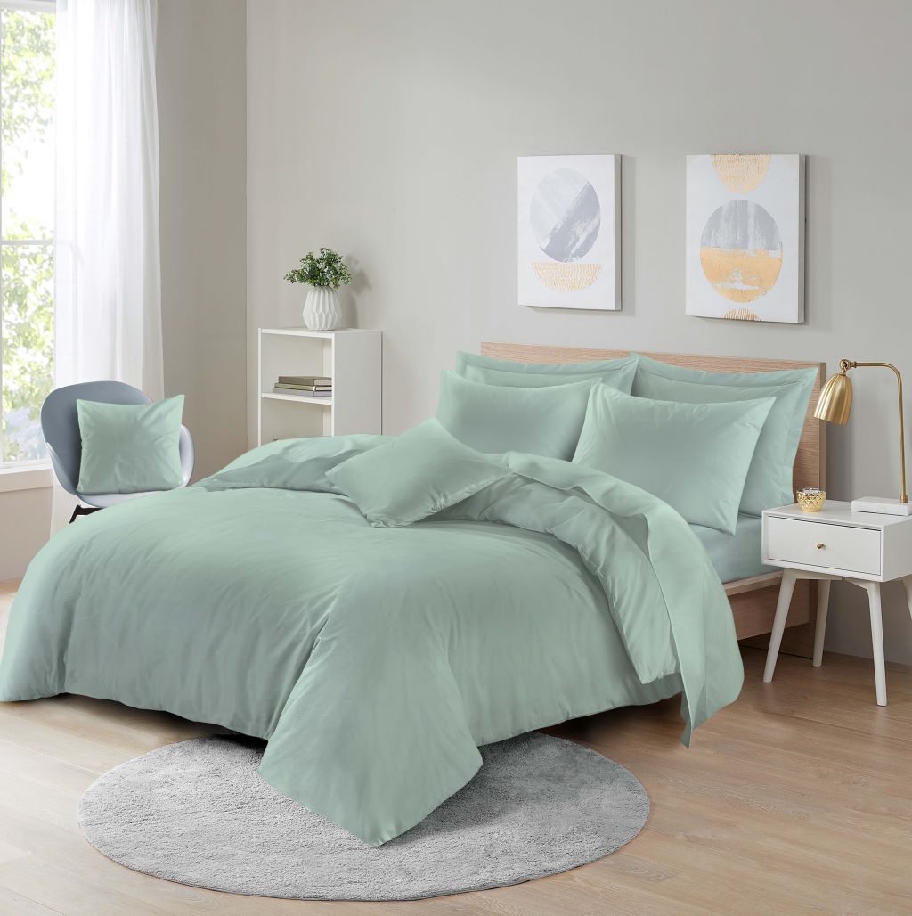 Polycotton Duvet Cover Set – Plain Dyed Easy Care Bedding | Night Zone