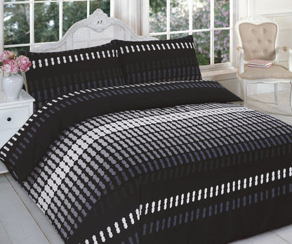 Elliot Printed Polycotton Duvet Cover Set – Soft Easy Care Bedding | Night Zone