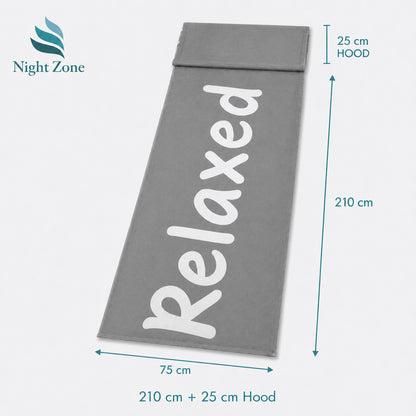 Printed Microfiber Beach & Sun Lounger Towel with Hood | Night Zone