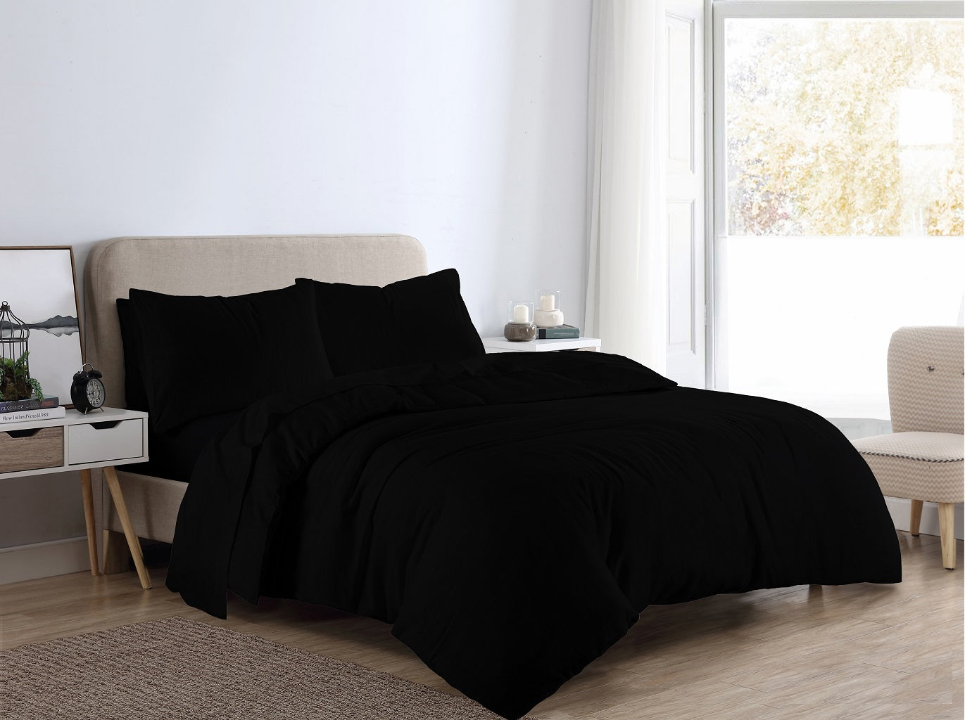Flannelette Duvet Cover Set – 100% Brushed Cotton Soft Warm Bedding | Night Zone