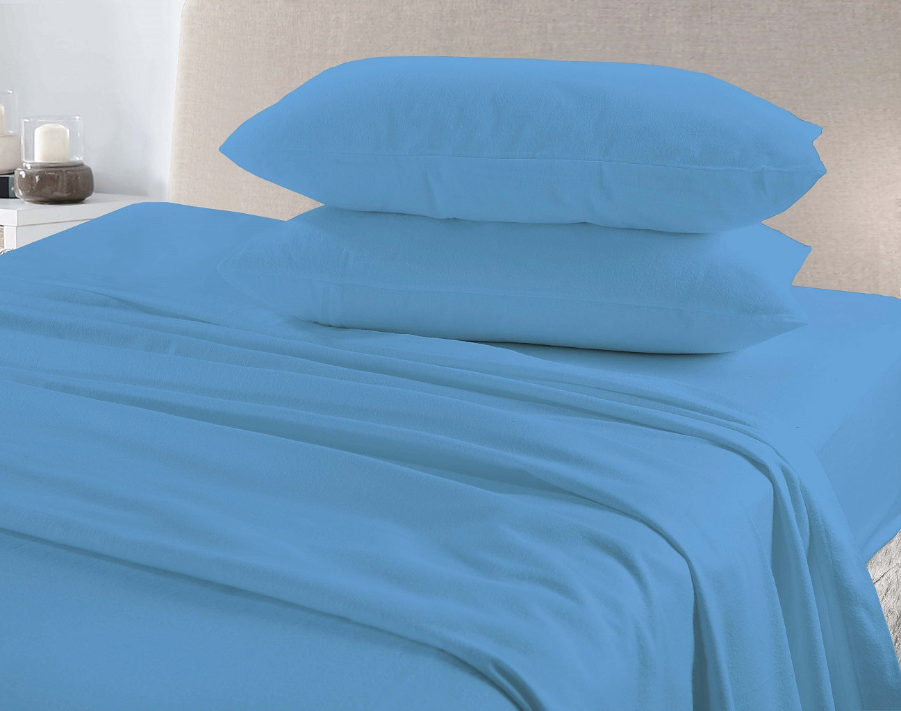 Flannelette Sheet Set – 100% Brushed Cotton Soft Warm Bedding | Night Zone