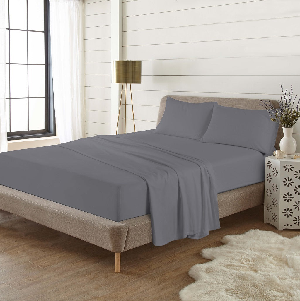 Flannelette Extra Deep Fitted Sheet 40cm – 100% Brushed Cotton Warm Bedding | Night Zone