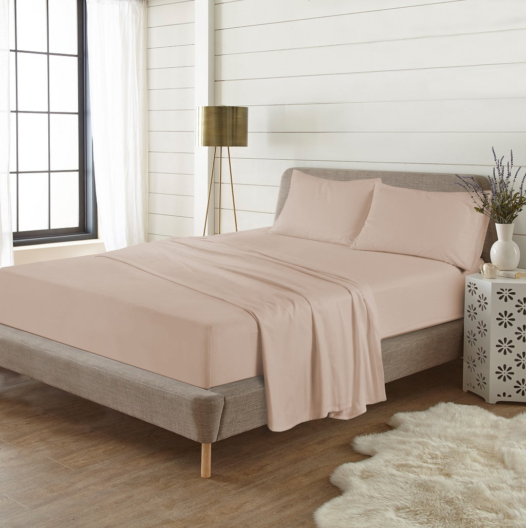 Flannelette Flat Sheet – 100% Brushed Cotton Soft Warm Bedding | Night Zone
