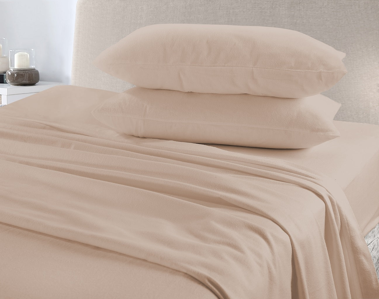 Flannelette Sheet Set – 100% Brushed Cotton Soft Warm Bedding | Night Zone