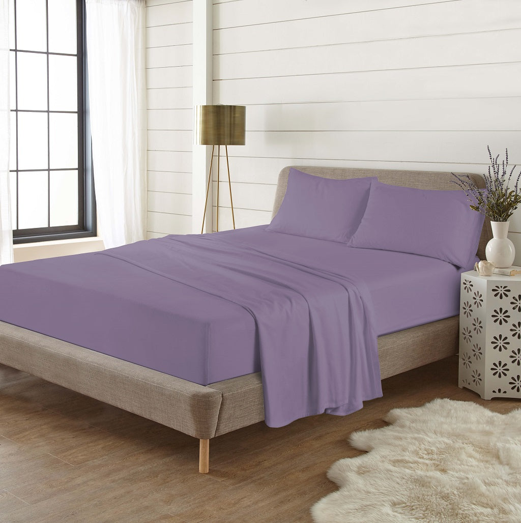 Flannelette Extra Deep Fitted Sheet 40cm – 100% Brushed Cotton Warm Bedding | Night Zone