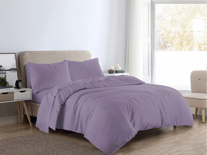 Flannelette Duvet Cover Set – 100% Brushed Cotton Soft Warm Bedding | Night Zone