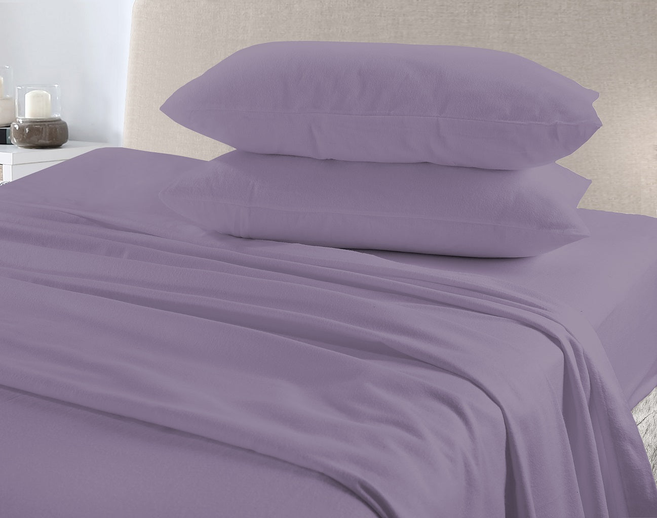 Flannelette Sheet Set – 100% Brushed Cotton Soft Warm Bedding | Night Zone