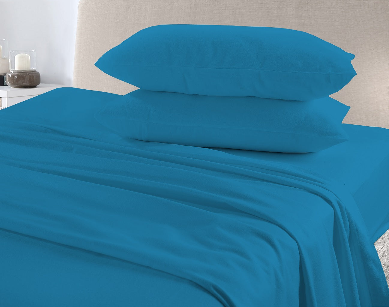 Flannelette Sheet Set – 100% Brushed Cotton Soft Warm Bedding | Night Zone