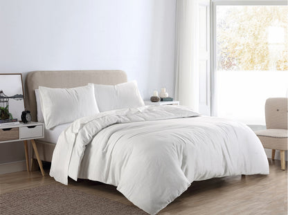 Flannelette Duvet Cover Set – 100% Brushed Cotton Soft Warm Bedding | Night Zone