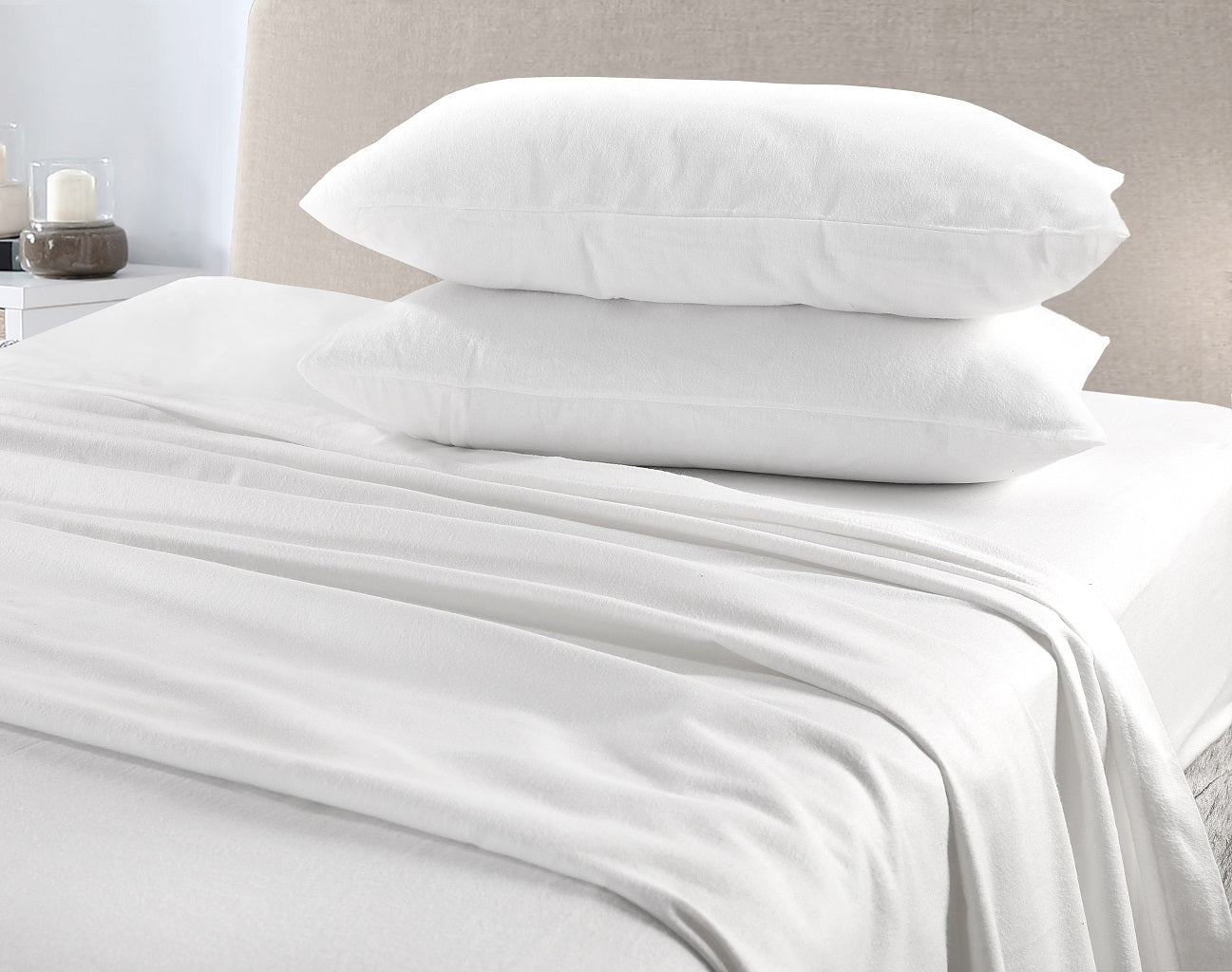 Flannelette Sheet Set – 100% Brushed Cotton Soft Warm Bedding | Night Zone