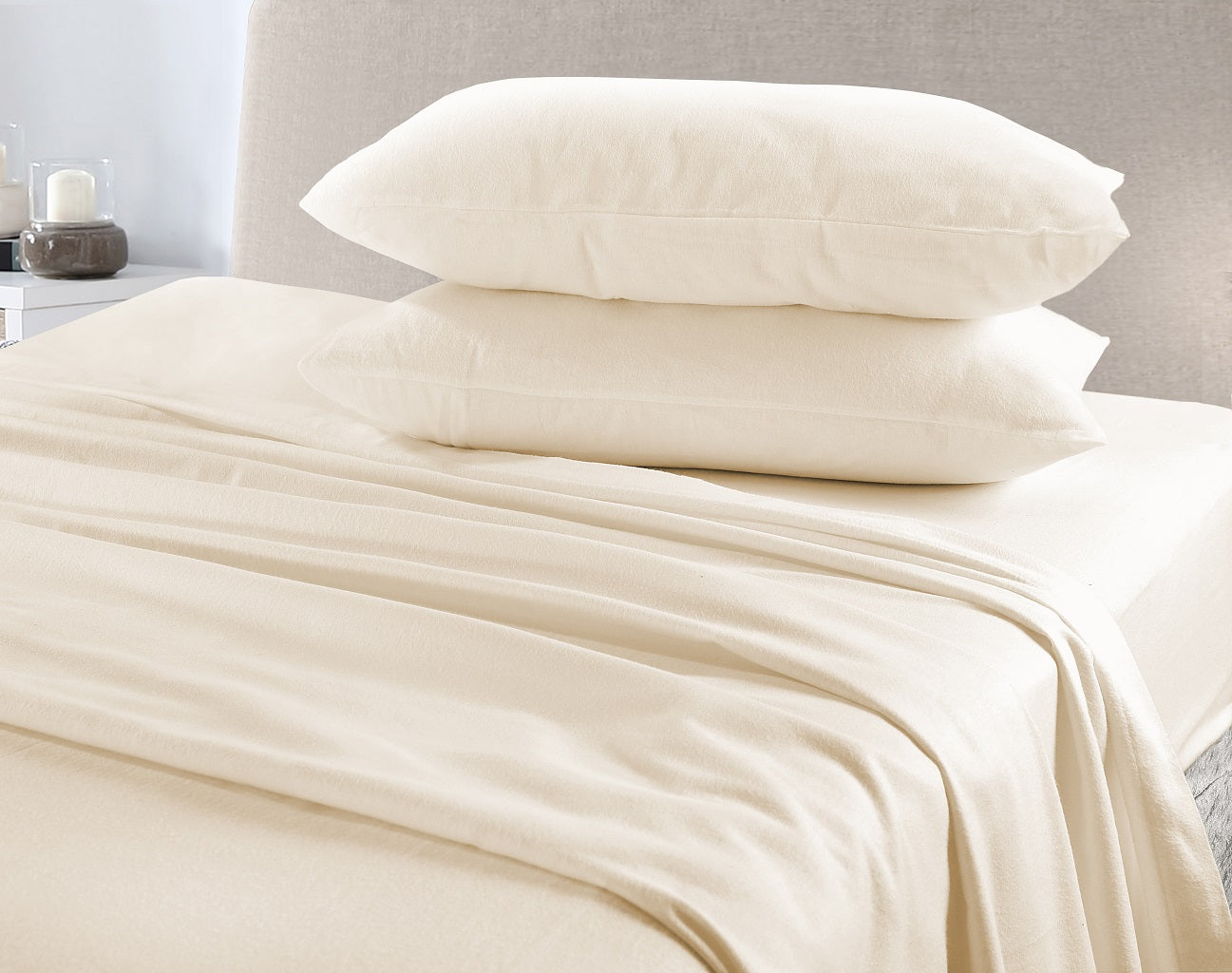 Flannelette Sheet Set – 100% Brushed Cotton Soft Warm Bedding | Night Zone