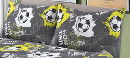 Football Duvet Cover Set – Kids Sports Easy Care Bedding | Night Zone
