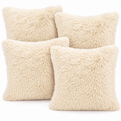 Teddy Hug Fleece Cushion Cover – Soft Fluffy Snug Cuddle Cushion Cover | Night Zone