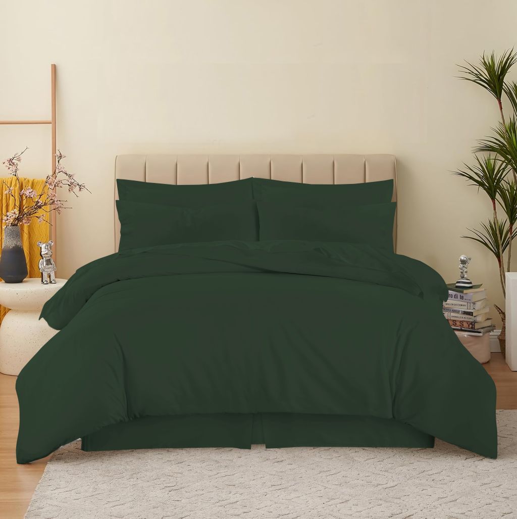 180 Thread Count Percale Duvet Cover Set – Non Iron Polycotton Bedding | Night Zone