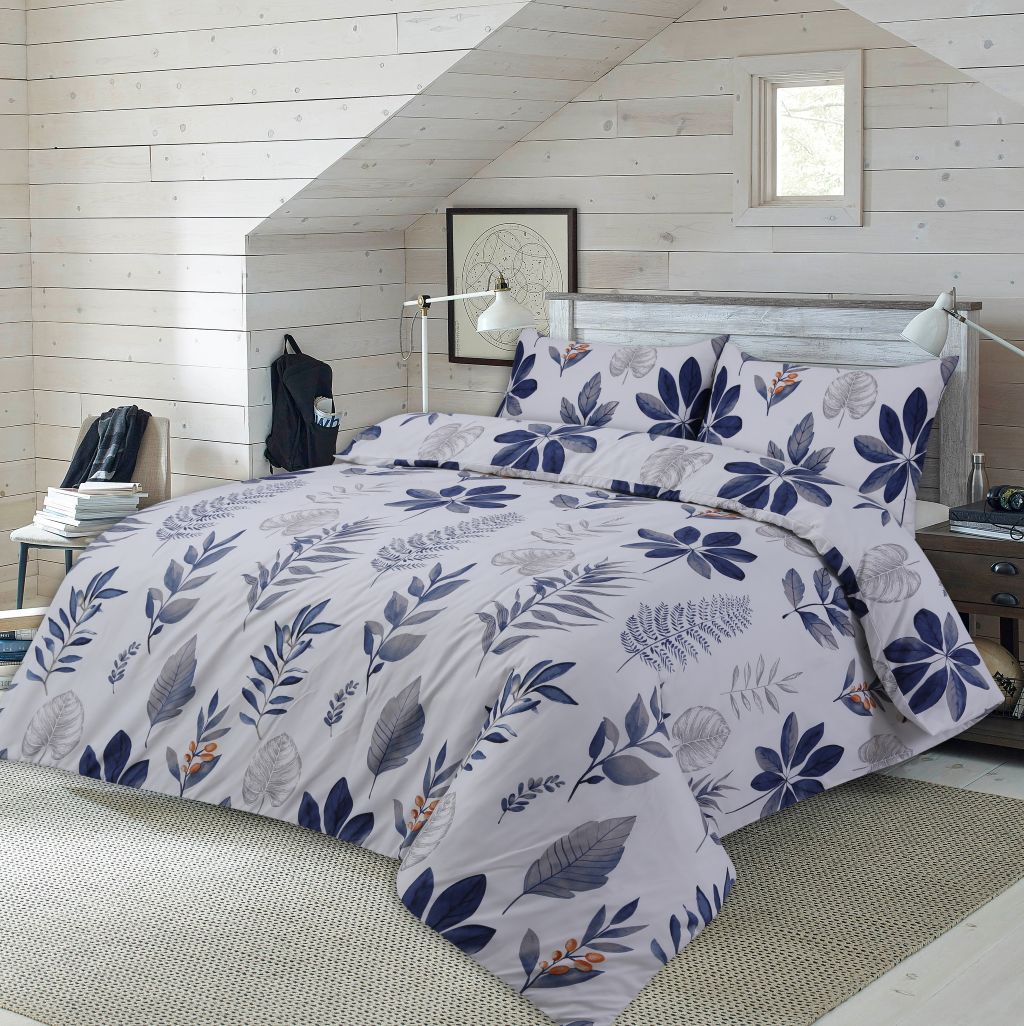 4 Piece Printed Microfiber Bedding Set – Duvet Cover, Fitted Sheet & Pillowcases | Night Zone